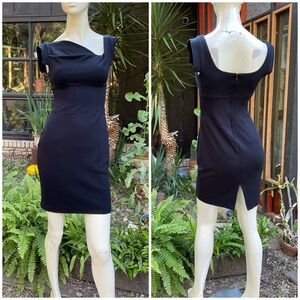 Cache Classy Black Corset Sheath Dress Size 4
